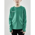 Craft Sportowa koszulka z długim rękawem Evolve Crew Neck - z materiału elastycznego - zielona dziecięca