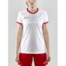 Craft Sport-Shirt (Koszulka) Progress 2.0 Graphic Jersey - lekka, funkcjonalna i materiał elastyczny - biało/czerwona damska