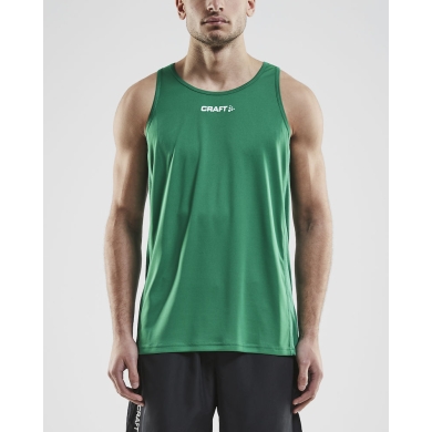 Craft Sport-Tank Rush Singlet (100% Poliester) bez rękawów zielony męski