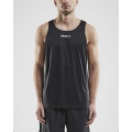 Craft Sport-Tank Rush Singlet (100% Poliester) bez rękawów czarny męski