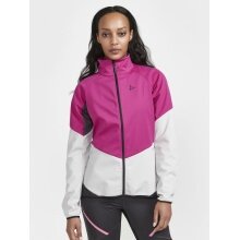 Craft Softshelljacke Glide (wiatroodporna, wodoodporna) róż/szary Damska