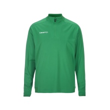 Craft Sportowa koszulka z długim rękawem Evolve 2.0 Halfzip (100% rec. poliester) zielona męska