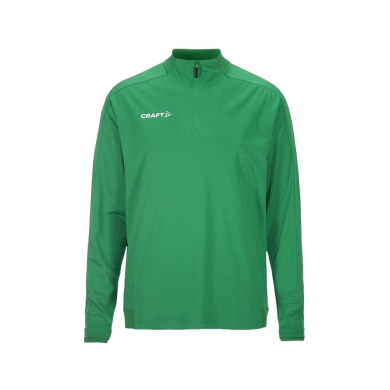 Craft Sportowa koszulka z długim rękawem Evolve 2.0 Halfzip (100% rec. poliester) zielona męska