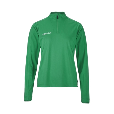 Craft Sportowa koszulka z długim rękawem Evolve 2.0 Halfzip (100% rec. poliester) zielona damska