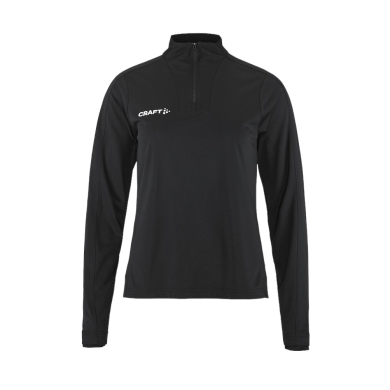 Craft Sportowa koszulka z długim rękawem Evolve 2.0 Halfzip (100% rec. poliester) czarna damska