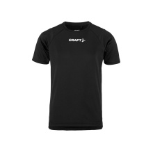 Craft Sportowa koszulka Rush 2.0 Tee (lekka, funkcjonalna) czarna dziecięca