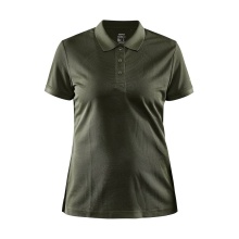 Craft Sport-Polo Core Unify (funkcjonalny poliester z recyklingu) khaki zielony damski