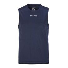 Craft Sport-Tank Rush 2.0 Singlet bez rękawów (100% rec. poliester) granatowy męski