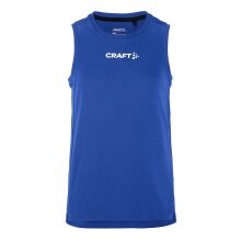 Craft Sport-Tank Rush 2.0 Singlet bez rękawów (100% rec. poliester) kobaltowy dziecięcy