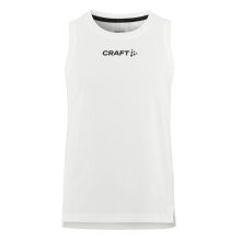 Craft Sport-Tank Rush 2.0 Singlet bez rękawów (100% rec. poliester) biały dziecięcy