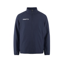 Craft Sportowa kurtka treningowa Rush 2.0 Full Zip (wysoka elastyczność) granatowa dziecięca