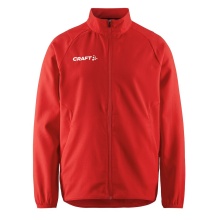 Craft Sportowa kurtka treningowa Rush 2.0 Full Zip (wysoka elastyczność) czerwona dziecięca