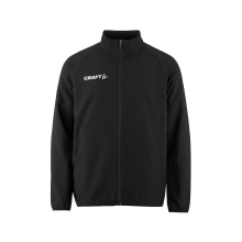 Craft Sportowa kurtka treningowa Rush 2.0 Full Zip (wysoka elastyczność) czarna dziecięca