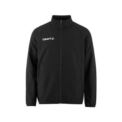 Craft Sportowa kurtka treningowa Rush 2.0 Full Zip (wysoka elastyczność) czarna dziecięca