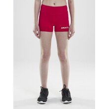 Craft Sport-Tight Squad Hotpants (materiał funkcjonalny, dopasowany) krótki czerwony dziecięcy