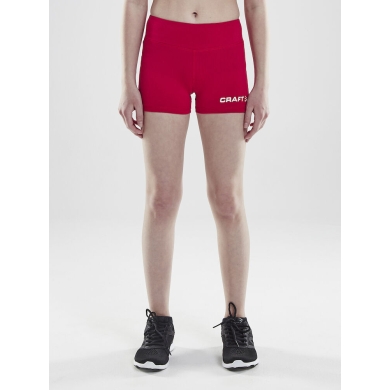 Craft Sport-Tight Squad Hotpants (materiał funkcjonalny, dopasowany) krótki czerwony dziecięcy