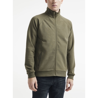 Craft Kurtka treningowa Core Soul Full Zip (Zamek błyskawiczny z przodu, miękki materiał) khaki zielony Mężczyźni