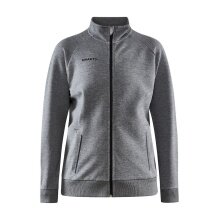 Craft Kurtka treningowa Core Soul Full Zip (Zamek błyskawiczny z przodu, miękki materiał) ciemnoszary Damska