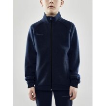 Craft Kurtka treningowa Core Soul Full Zip (Zamek błyskawiczny z przodu, miękki materiał) granatowy chłopcy