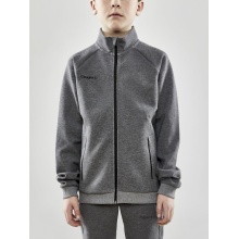 Craft Kurtka treningowa Core Soul Full Zip (Zamek błyskawiczny z przodu, miękki materiał) ciemnoszary chłopcy