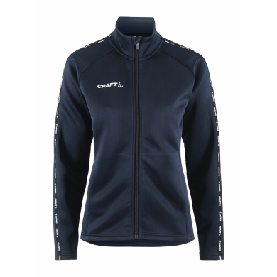 Craft Sportowa kurtka treningowa Squad 2.0 Full Zip (z kieszeniami bocznymi, elastyczny materiał funkcjonalny) granatowy Damska