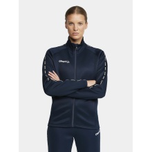 Craft Sportowa kurtka treningowa Squad 2.0 Full Zip (z kieszeniami bocznymi, elastyczny materiał funkcjonalny) granatowy Damska