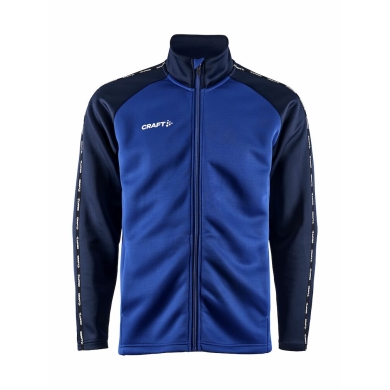 Craft Sportowa kurtka treningowa Squad 2.0 Full Zip (z kieszeniami bocznymi, elastyczny materiał funkcjonalny) kobaltowy mężczyźni