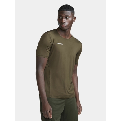 Craft Sportowa Koszulka Extend Jersey (recyklingowany poliester, wstawki siatkowe) khaki męska