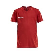 Craft Sportowa Koszulka (T-shirt) Squad Solid - luźny krój, szybkoschnący - czerwony Dzieci