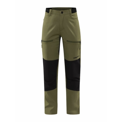 Craft Wanderhose Pro Explore Hiking Pant (elastyczna, wytrzymała) długa khaki zielona damska