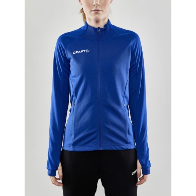 Craft Kurtka Treningowa Evolve Full Zip - wytrzymała kurtka Mid-Layer z materiału elastycznego - kobaltowa Damska