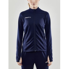 Craft Kurtka Treningowa Evolve Full Zip - wytrzymała kurtka Mid-Layer z materiału elastycznego - granatowa Damska