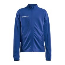 Craft Kurtka Treningowa Evolve Full Zip - wytrzymała kurtka Mid-Layer z materiału elastycznego - kobaltowy dziecięcy