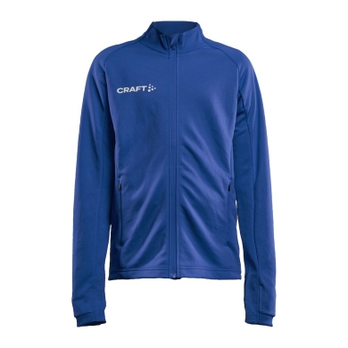 Craft Kurtka Treningowa Evolve Full Zip - wytrzymała kurtka Mid-Layer z materiału elastycznego - kobaltowy dziecięcy