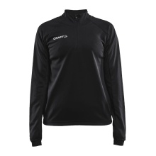 Craft Sportowa koszulka z długim rękawem Evolve Halfzip - wytrzymała, z materiału elastycznego - czarna Damska