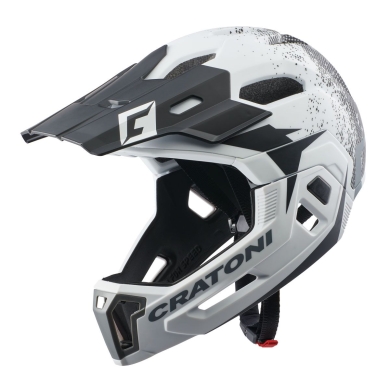 Kask Cratoni C-Maniac 2.0 MX (Pełna Ochrona) matowa biała/czarna