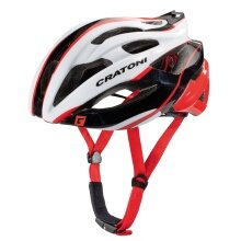 Kask rowerowy C-Bolt biały/czarny/czerwony