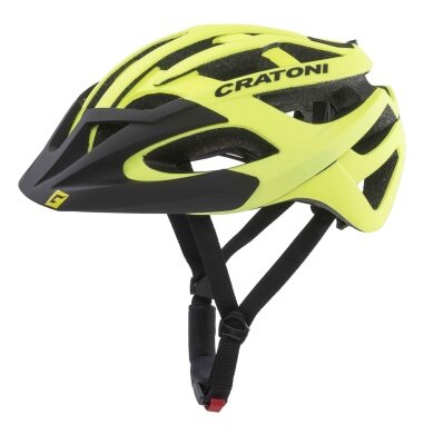 Cratoni Kask rowerowy C-Hawk neongółty/czarny