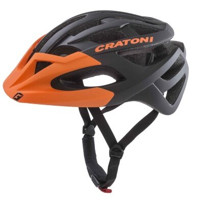 Kask rowerowy Cratoni C-Hawk czarny/pomarańczowy