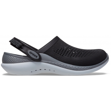 Crocs Sandale LiteRide 360 Clog (supermiękka, wygodna, lekka) czarna/szara - 1 para