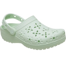 Klapki Crocs Classic Floral Cut Out mintowa dla kobiet