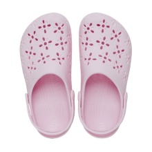 Klapki Crocs Classic Floral Cut Out Clog różowe damskie