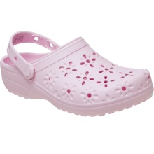 Klapki Crocs Classic Floral Cut Out Clog różowe damskie