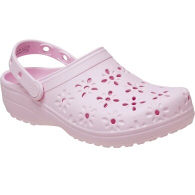 Klapki Crocs Classic Floral Cut Out Clog różowe damskie