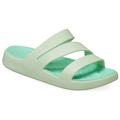 Klapki Crocs Getaway Strappy (lekkie, bezszwowe, elastyczne) jadeitowe damskie