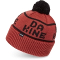 Dakine Czapka dziana (z pomponem) Palmer Beanie czerwono/czarna - 1 sztuka