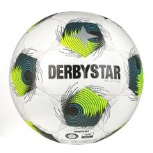 Derbystar Piłka Nożna Brilliant TT DB v24 (Piłka treningowa) biało/zielono/żółta - 1 piłka