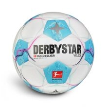 Derbystar Piłka Nożna Bundesliga Brilliant Replica Light v24 (Sezon 2024/2025) biało/niebieska