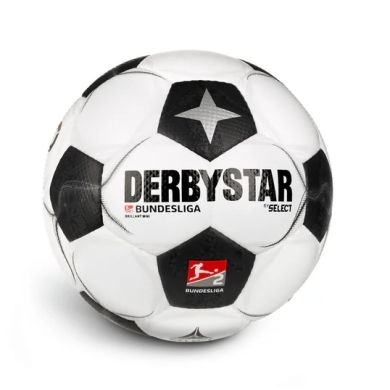 Derbystar Piłka Rekreacyjna - MINI Classic 2. Bundesliga Brilliant v24 biała/wielokolorowa - 1 piłka mini (Obwód: 47cm)