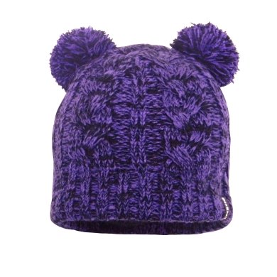 Czapka DexShell (Beanie) Double Pom fioletowa dziecięca